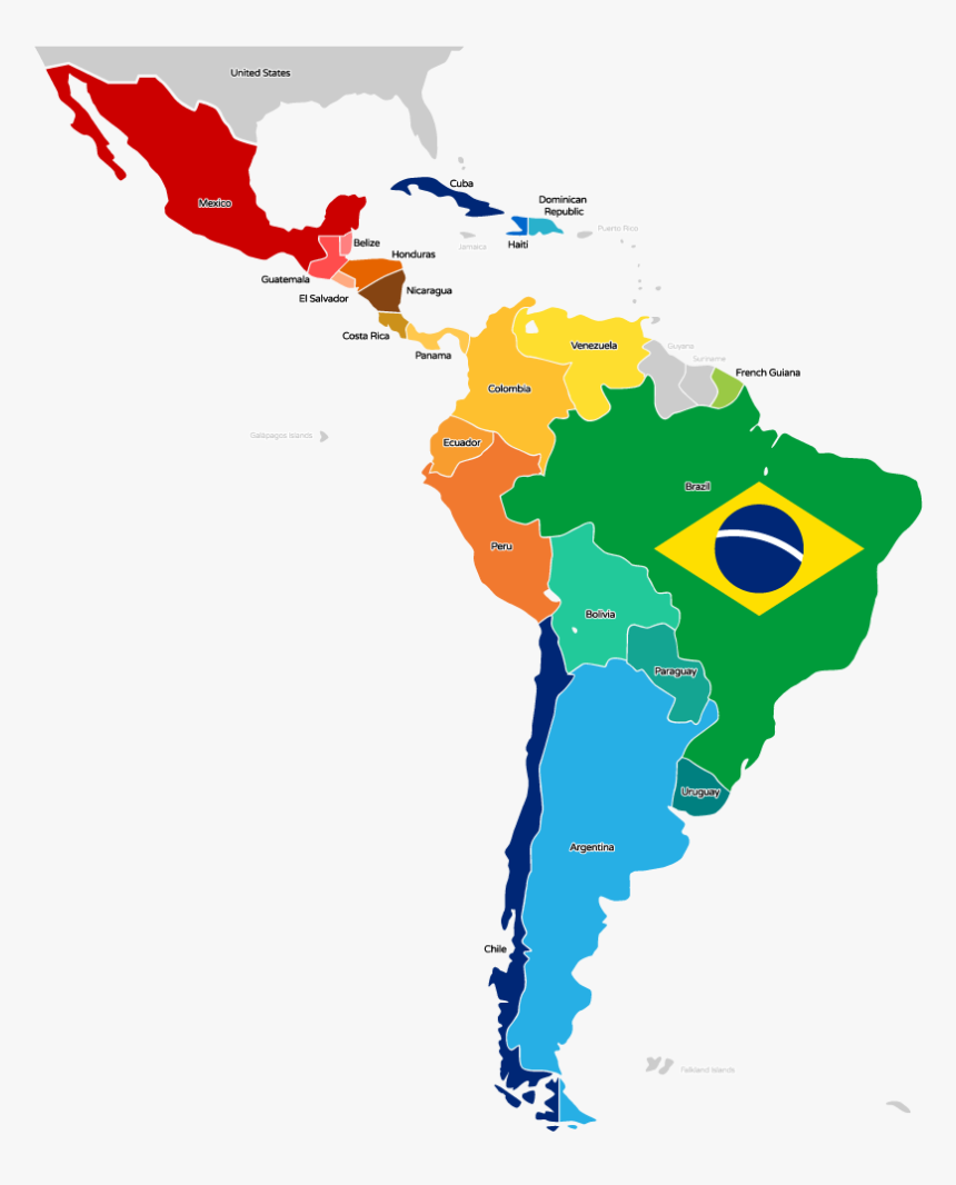 Latin America Png Map Of South America Png Transparent Png Kindpng