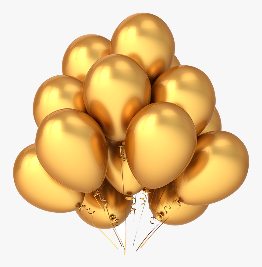 Transparent Balloons Transparent Png Gold Balloons Vector Png