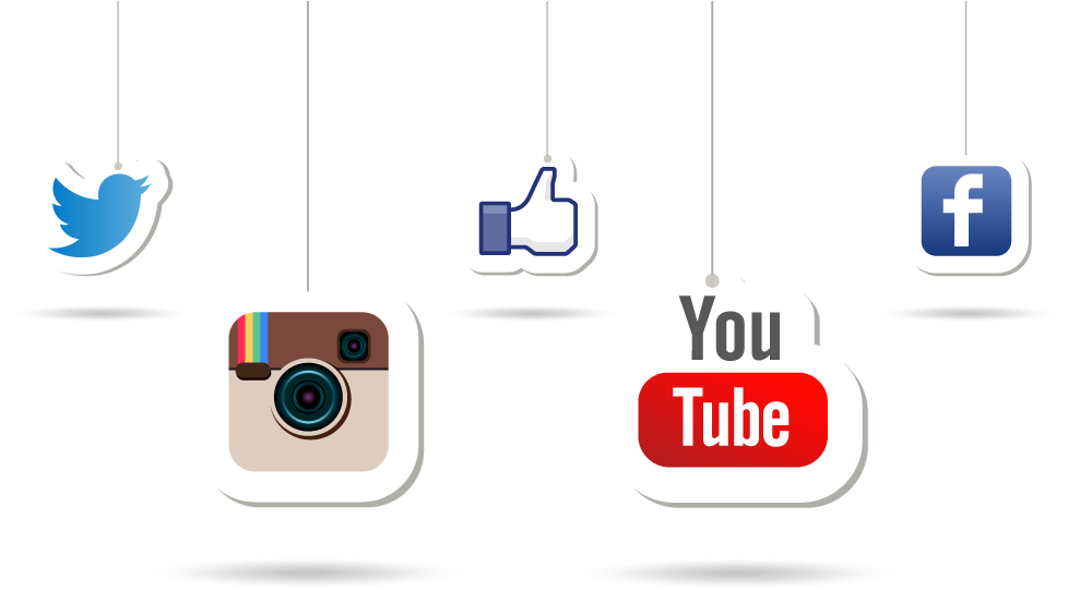 Facebook Instagram And Twitter Logo Png Download Youtube, Transparent