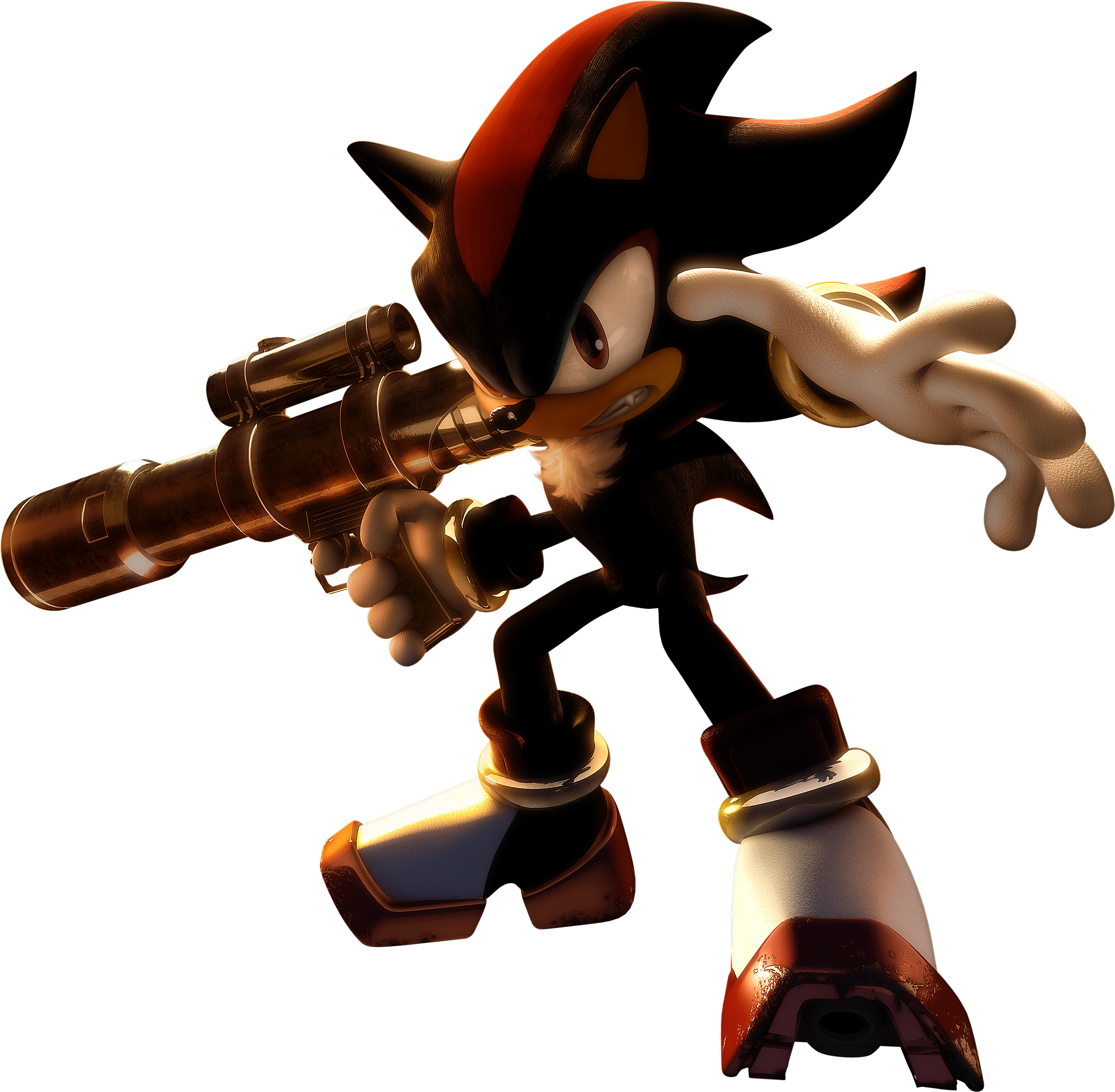 Shadow The Hedgehog Rifle Gun GIF