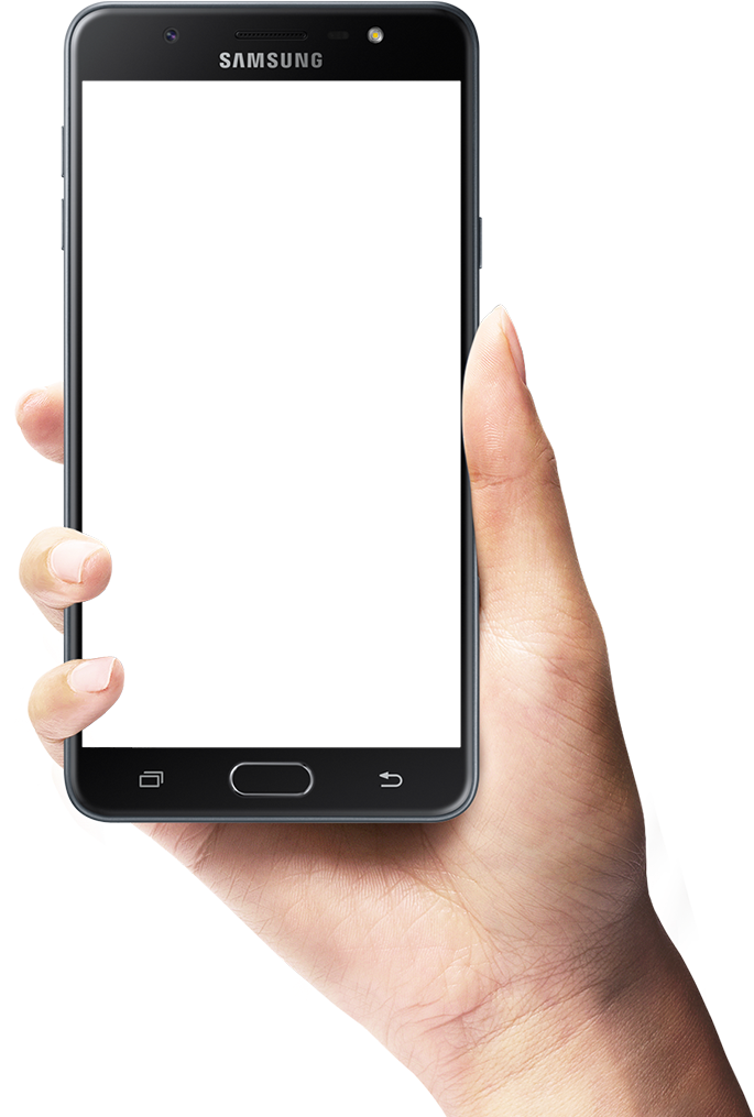 Phone In Hand Png Mobile Frame With