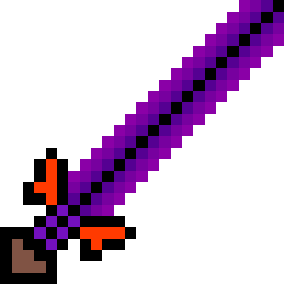 Minecraft sword, png