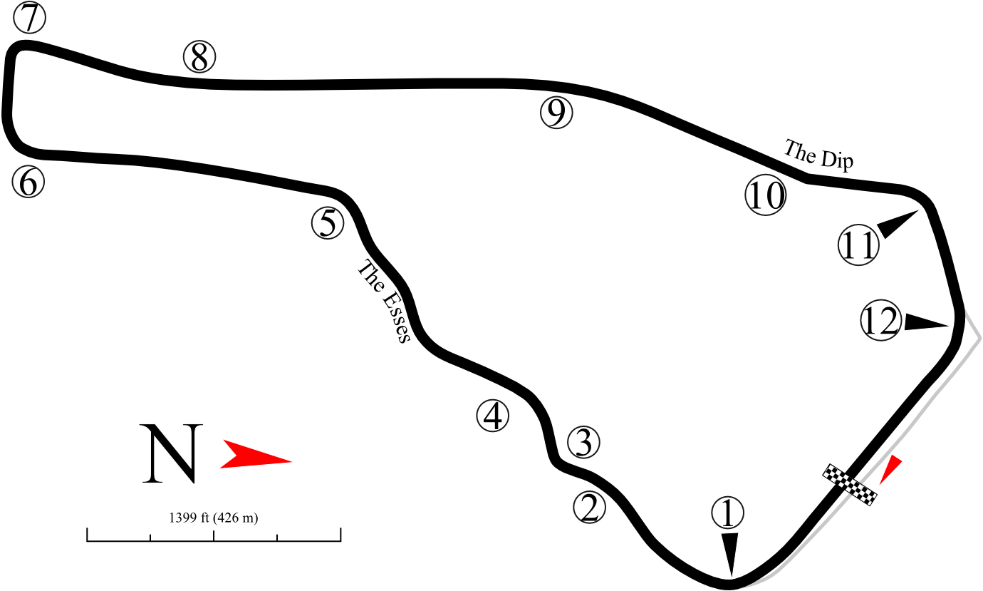 Road Atlanta Track Map Until 1998 Road Atlanta Race Track Map, HD Png Download, free png