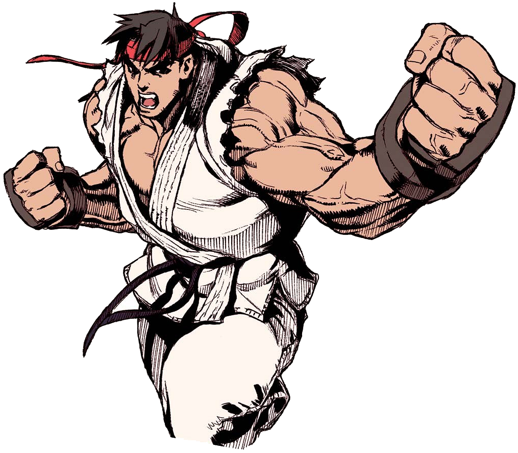 Ryu Official Portrait Art from Street Fighter Alpha 3