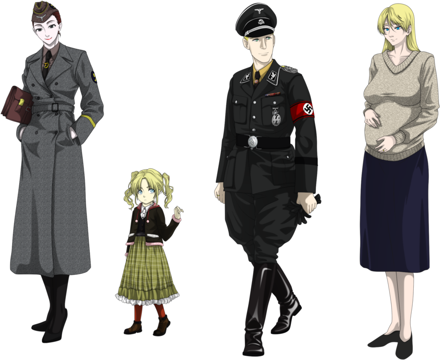 Wwii Drawing Ww2 German German Soldier Ww2 Anime, HD Png Download
