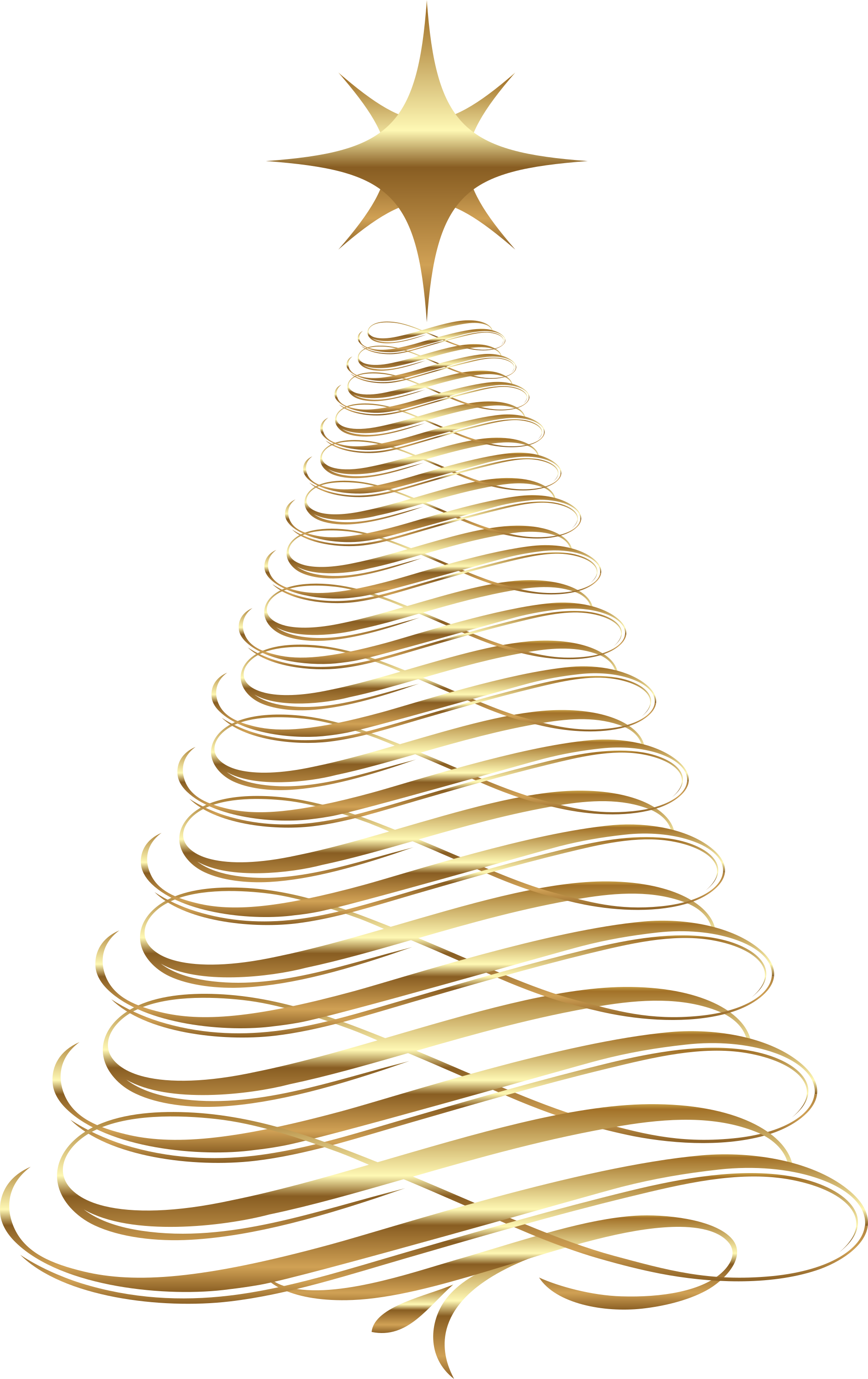 Arbolito De Navidad Png Gold Christmas Tree Clip Art, Transparent Png