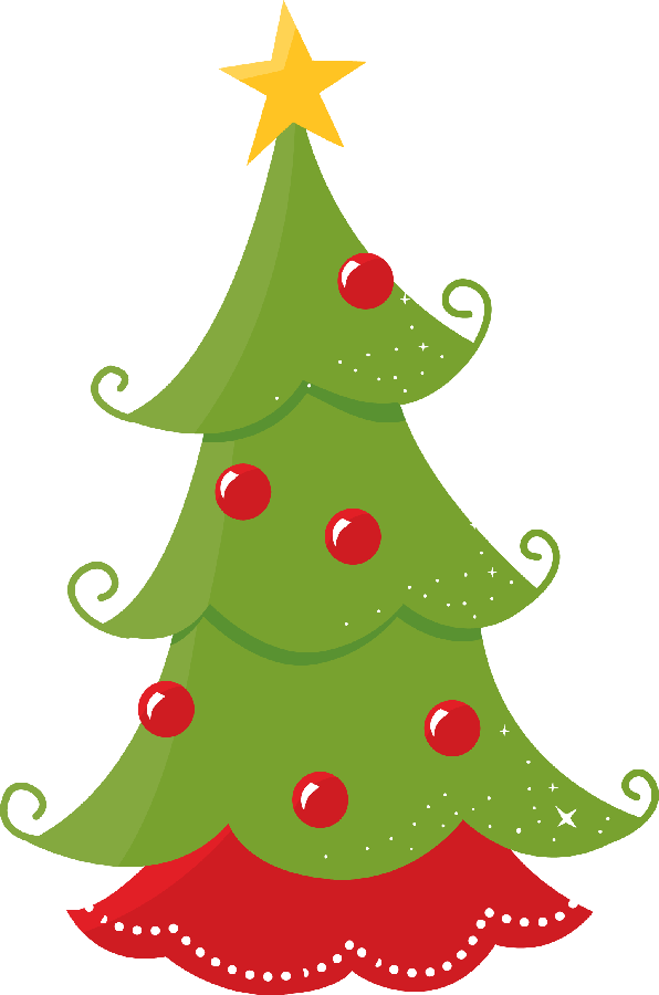 Desenho de Árvore de Natal Decorada PNG Transparente [download] - Designi