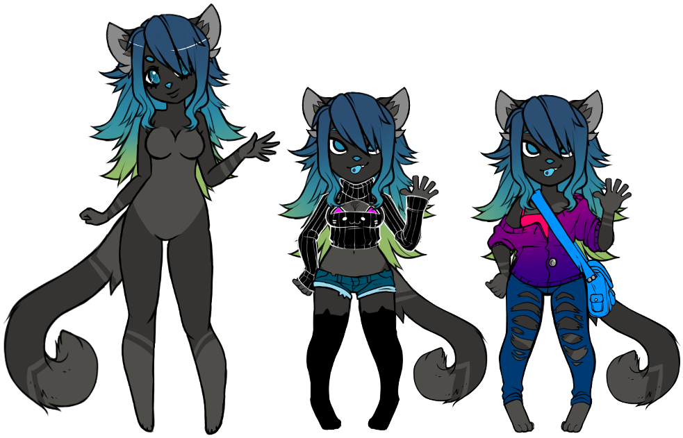 Anthro Cat Girl Auction - Anthro Anime Cat Girl, HD Png Download, free png  download | PNG.ToolXoX.com