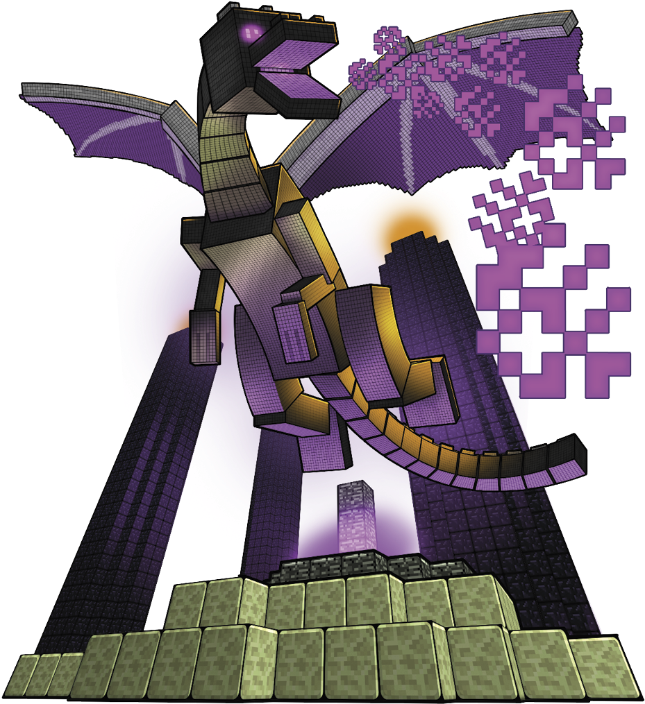 Minecraft - Minecraft Skin Ender Dragon - Free Transparent PNG