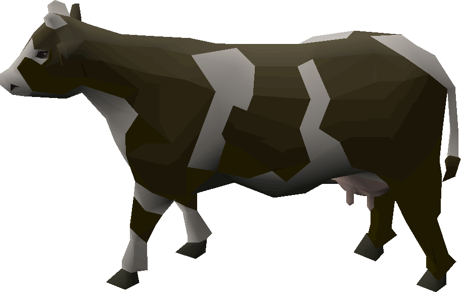 Old School Runescape Wiki - Runescape Cow, HD Png Download, free