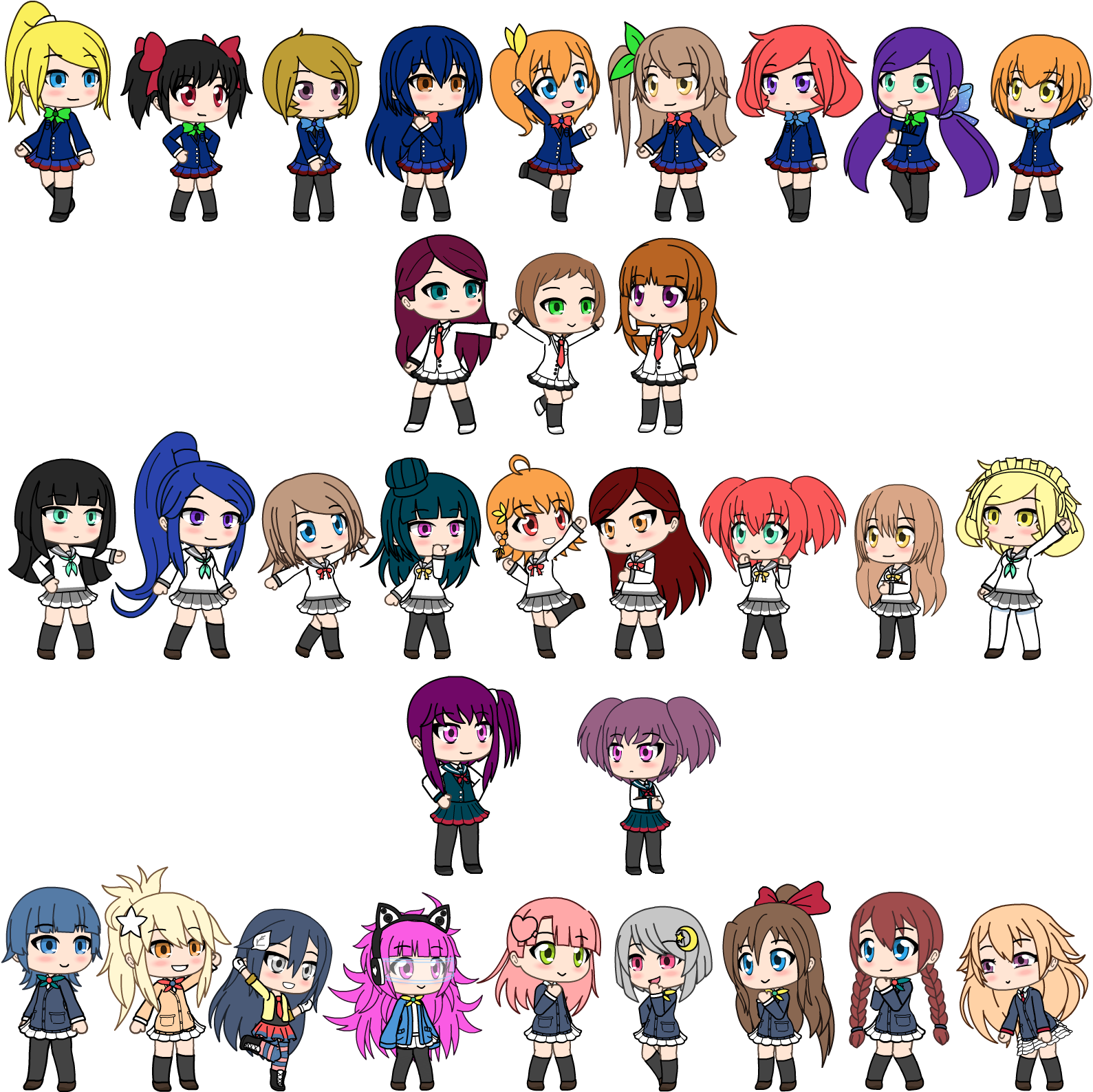 Gacha Life Mouth Shock Gachalife - Clip Art Png,Mouth Png - free  transparent png images 