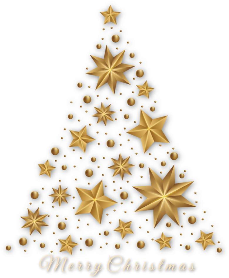 ftestickers christmas tree merrychristmas gold Gold Star