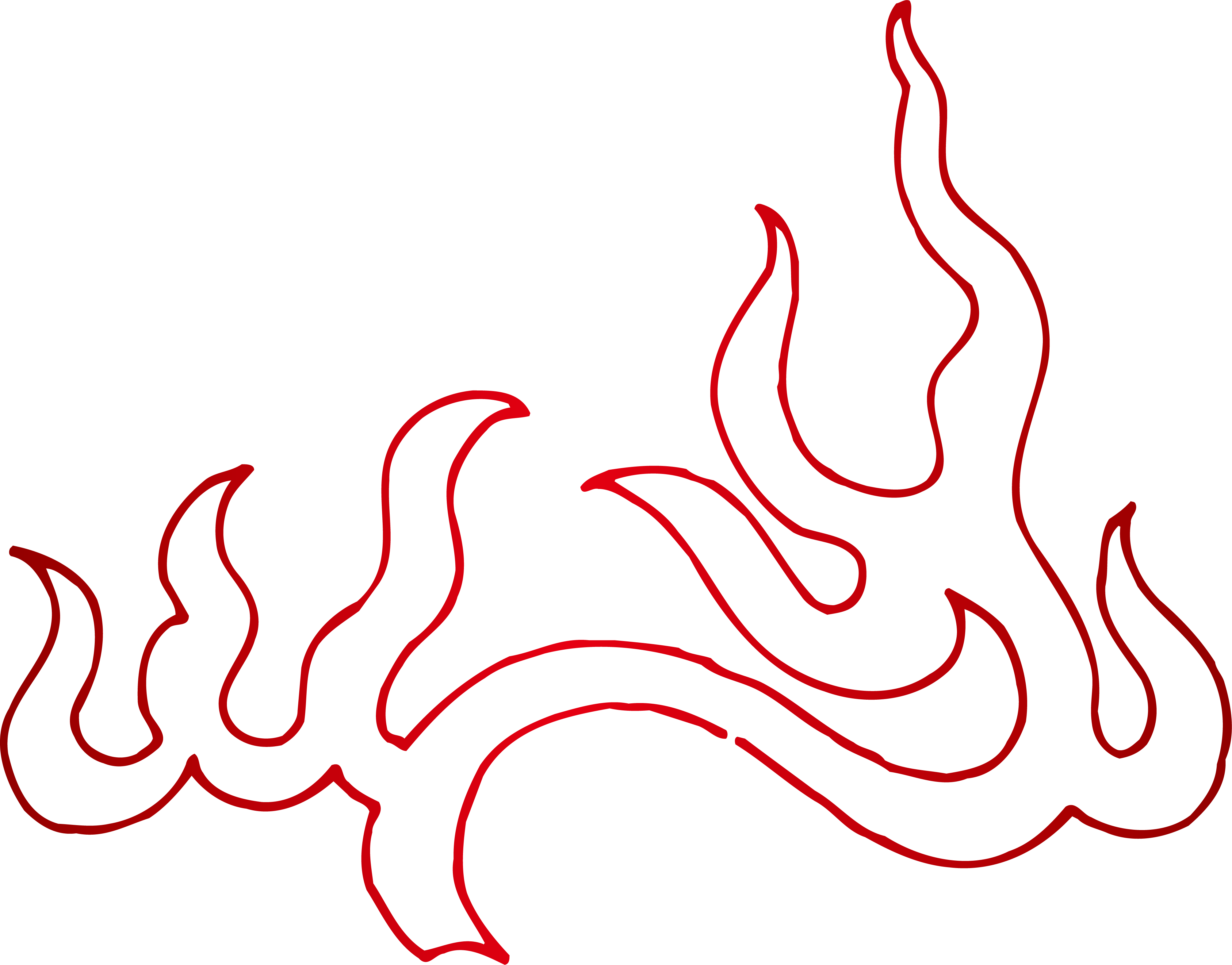 Transparent Fire Graphic Png - Flame Line Drawing Transparent, Png  Download, free png download