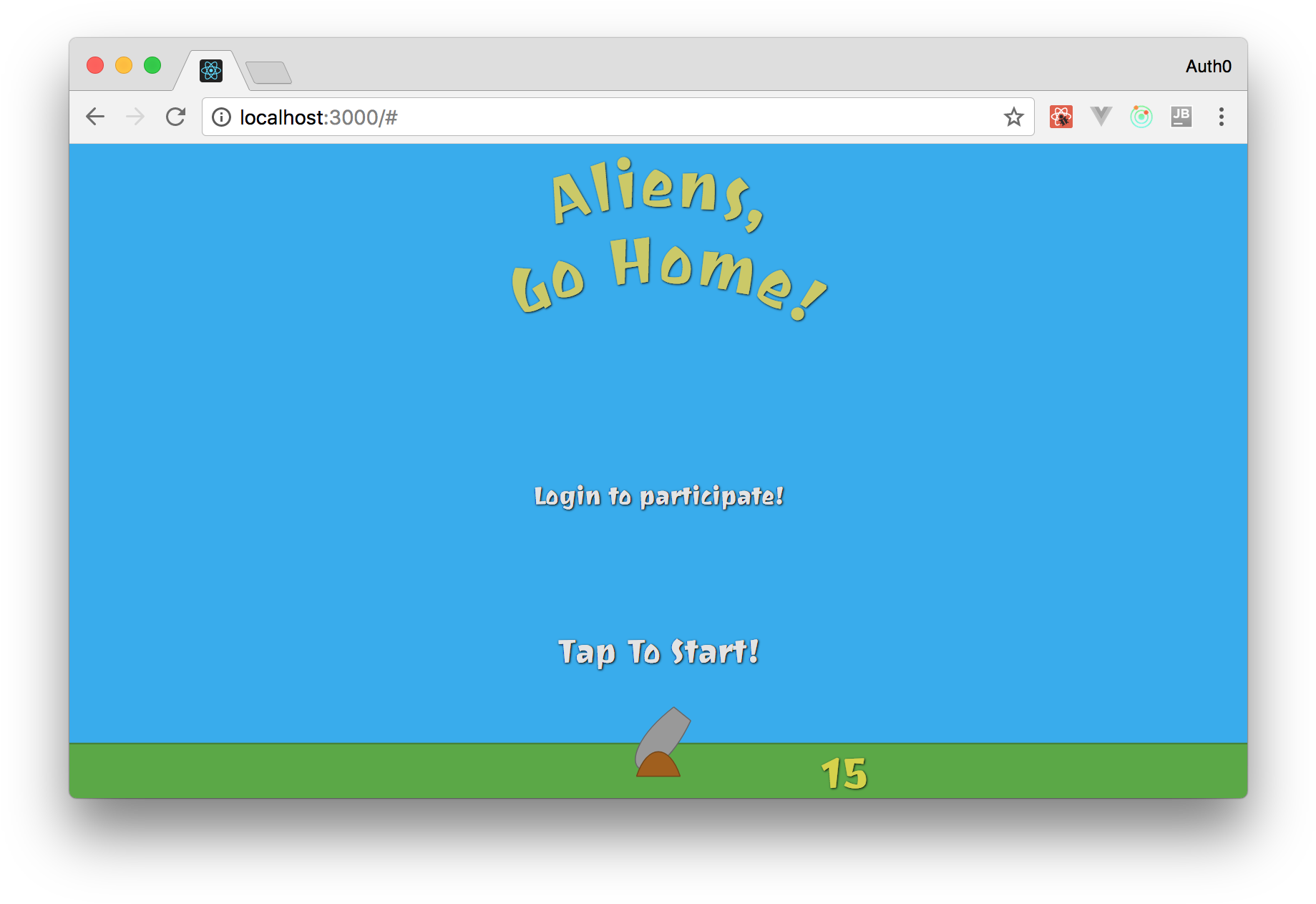 Showing The Login Button On Your React And Redux Game React Game, HD
