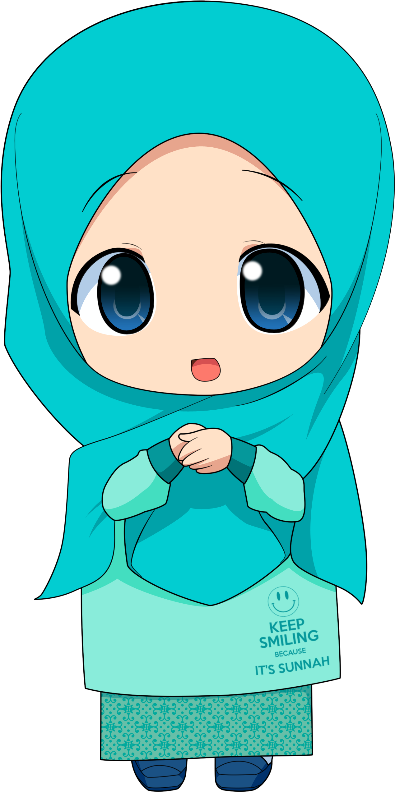 Anime Hijab Character PNG Transparent Images Free Download