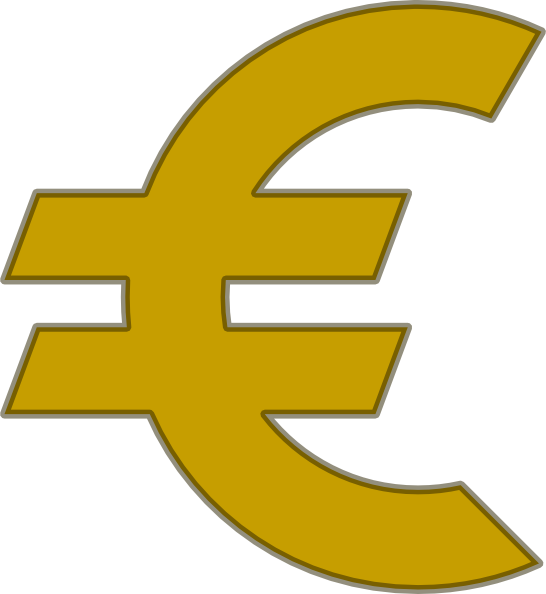 Euro Clipart 1 Euro Coin Clip Art - Euro Clip Art, HD Png Download, free png  download