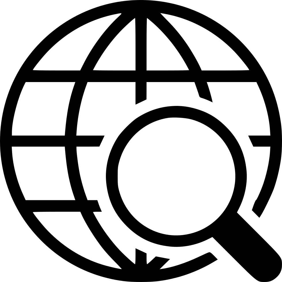 Download Global Search - Globe Icon Png Black, Transparent Png - kindpng