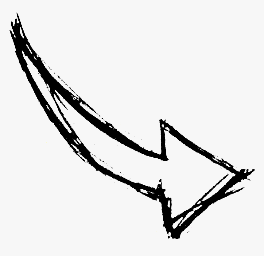 Hand Drawn Arrow - Drawn Arrow Png, Transparent Png, Free Download