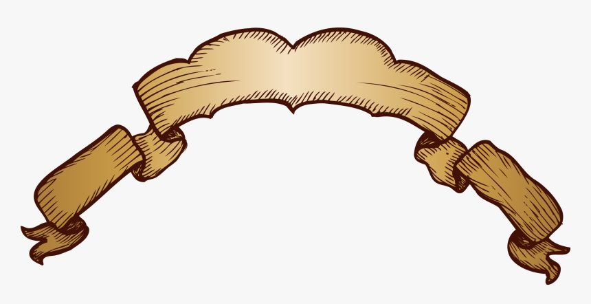 Banner Pergamene Png Free - Vintage Ribbon Vector Png, Transparent Png, Free Download