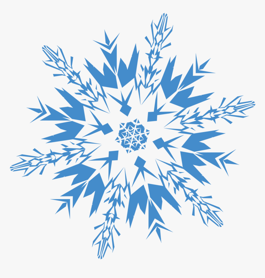 Snowflake Blue - Transparent Background Snowflake Clipart, HD Png Download, Free Download