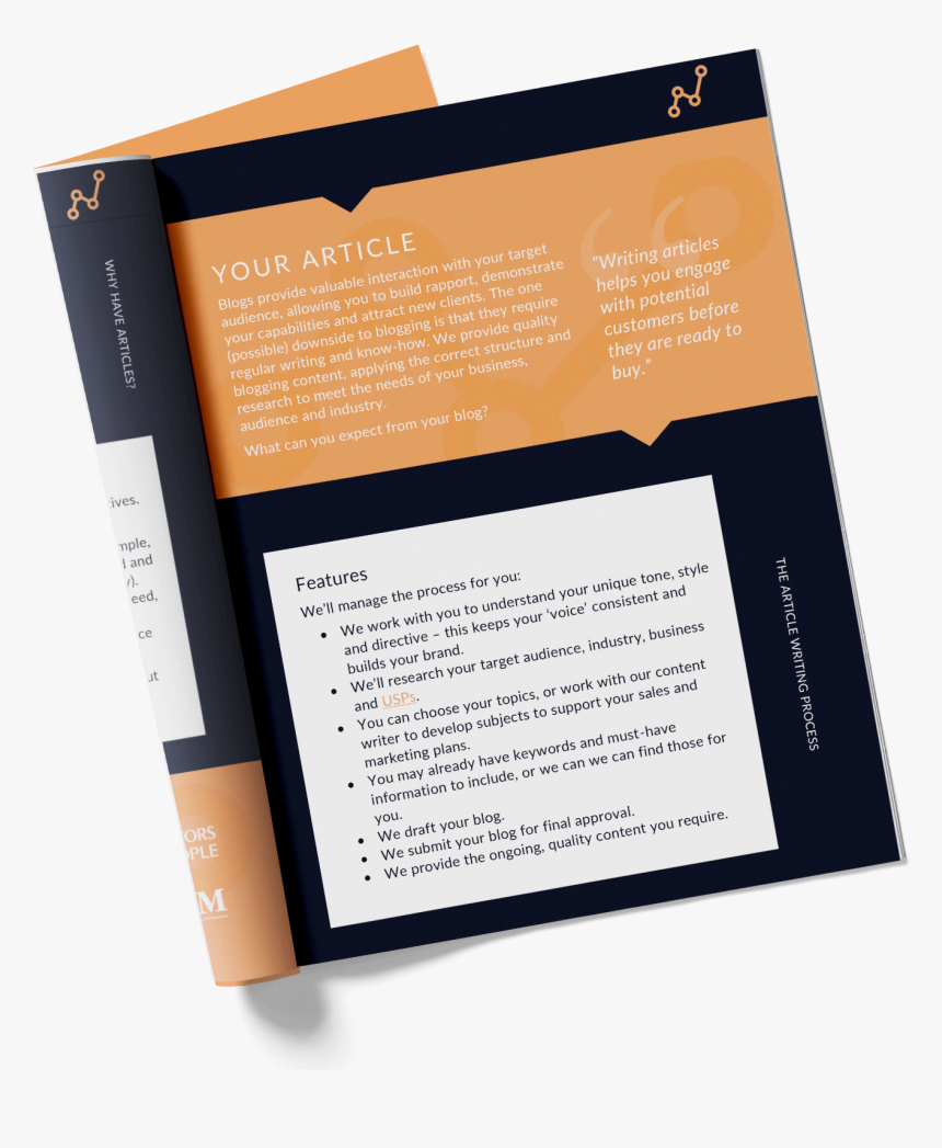 Writing Your Article - Brochure, HD Png Download - kindpng