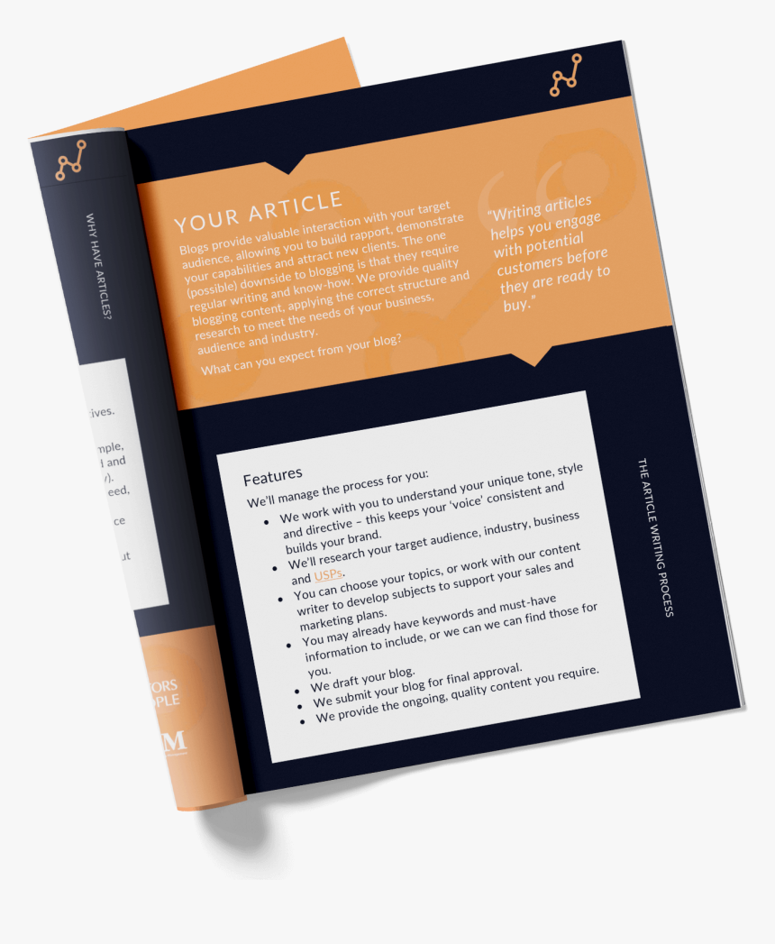 Writing Your Article - Brochure, HD Png Download, Free Download