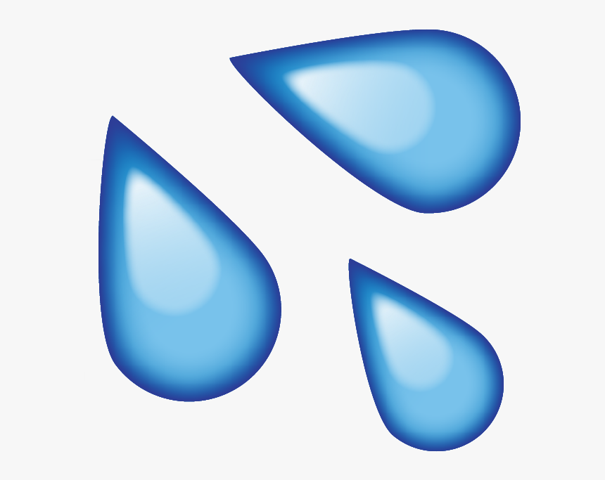 Sweat Drops Png - Water Emoji Png, Transparent Png - kindpng