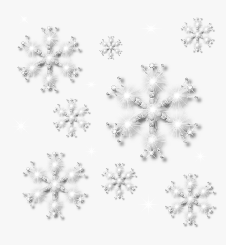 Silver Snowflakes Png Download - Jersey Cow Png, Transparent Png, Free Download