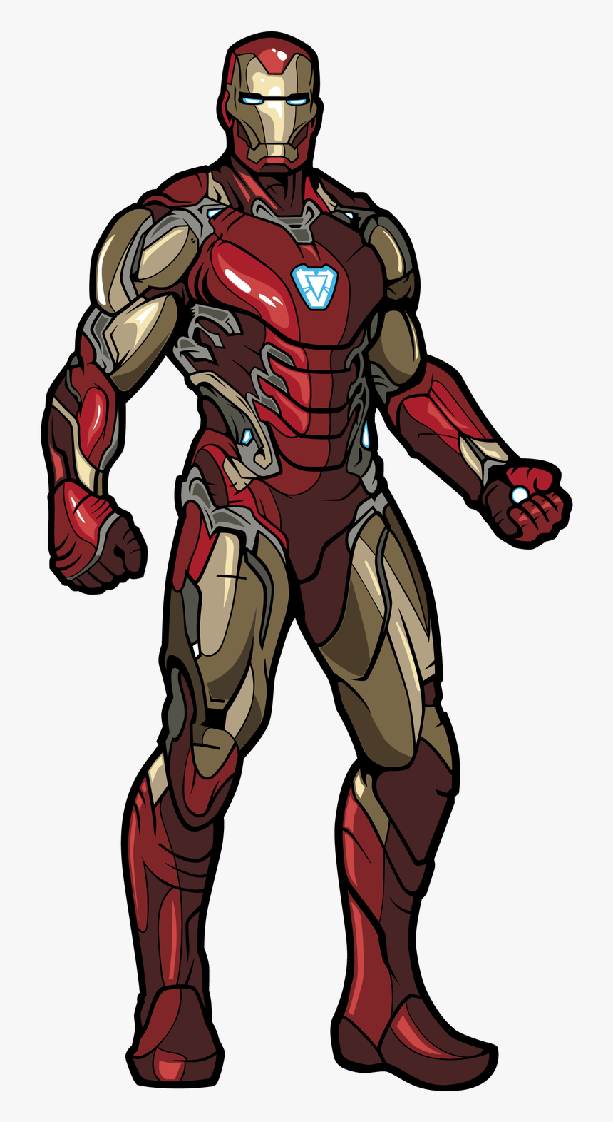 Transparent Iron Man Comic Png - Avengers Endgame Iron Man Figure, Png Download, Free Download