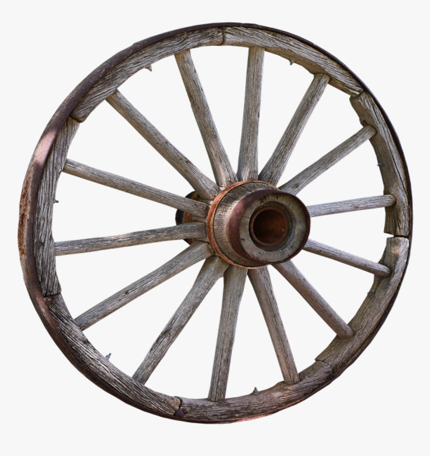 Vintage Wagon Wheel No Background Transparent Image - Uttermost Ronan Wall Clock, HD Png Download, Free Download