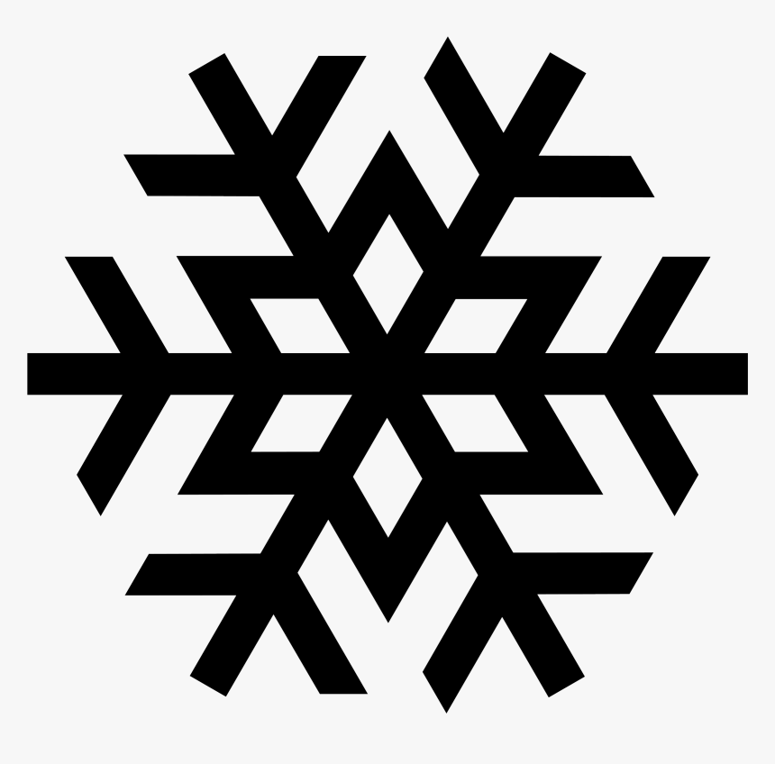 Snowflake Black - Snowflake Png Transparent Background, Png Download, Free Download