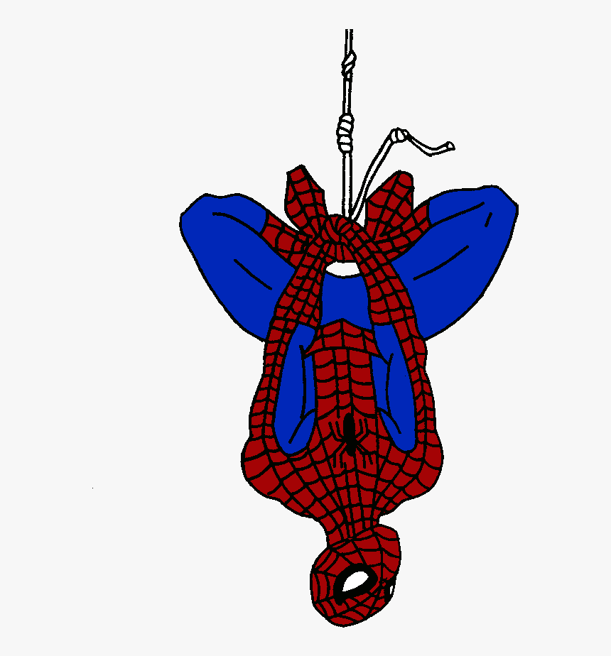 Transparent Spiderman Clipart - Spiderman Upside Down Fanart, HD Png Download, Free Download