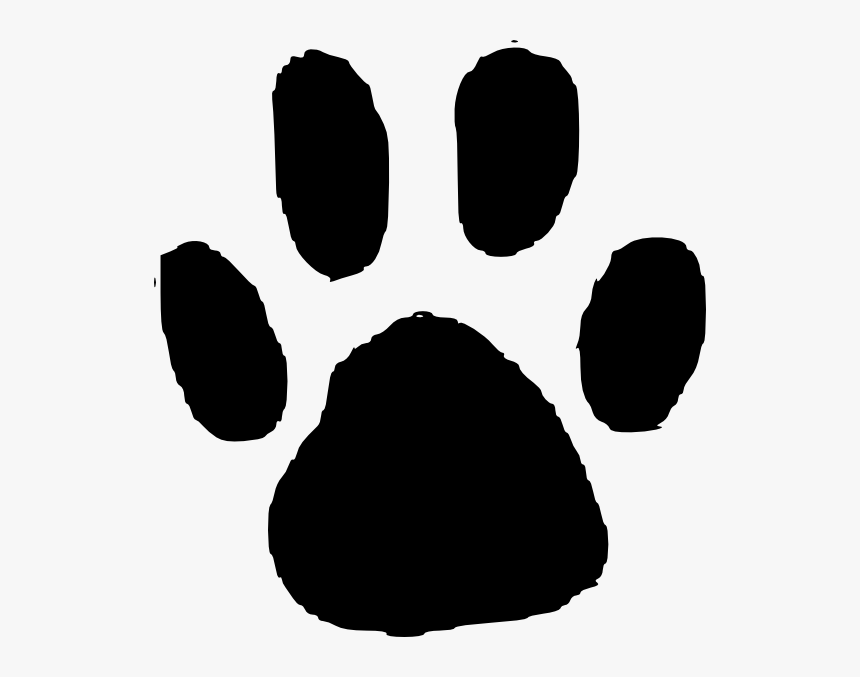 Dog Animal Track Footprint Paw Clip Art - Animal Foot Print Cartoon, HD Png Download, Free Download