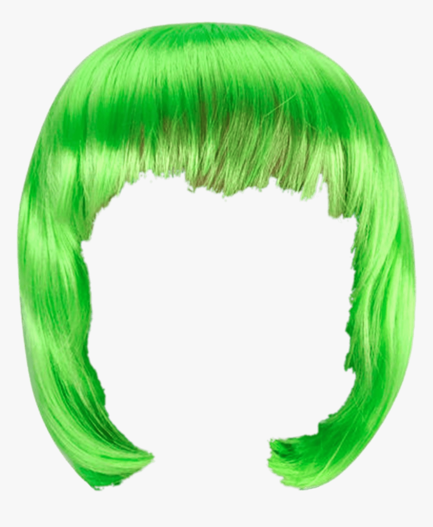 Wig Green Bob - Green Wig Png, Transparent Png, Free Download