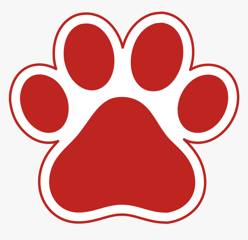 Paw Print Dog Ideas About Clip Art On Transparent Png - Red Paw Print Clipart, Png Download, Free Download