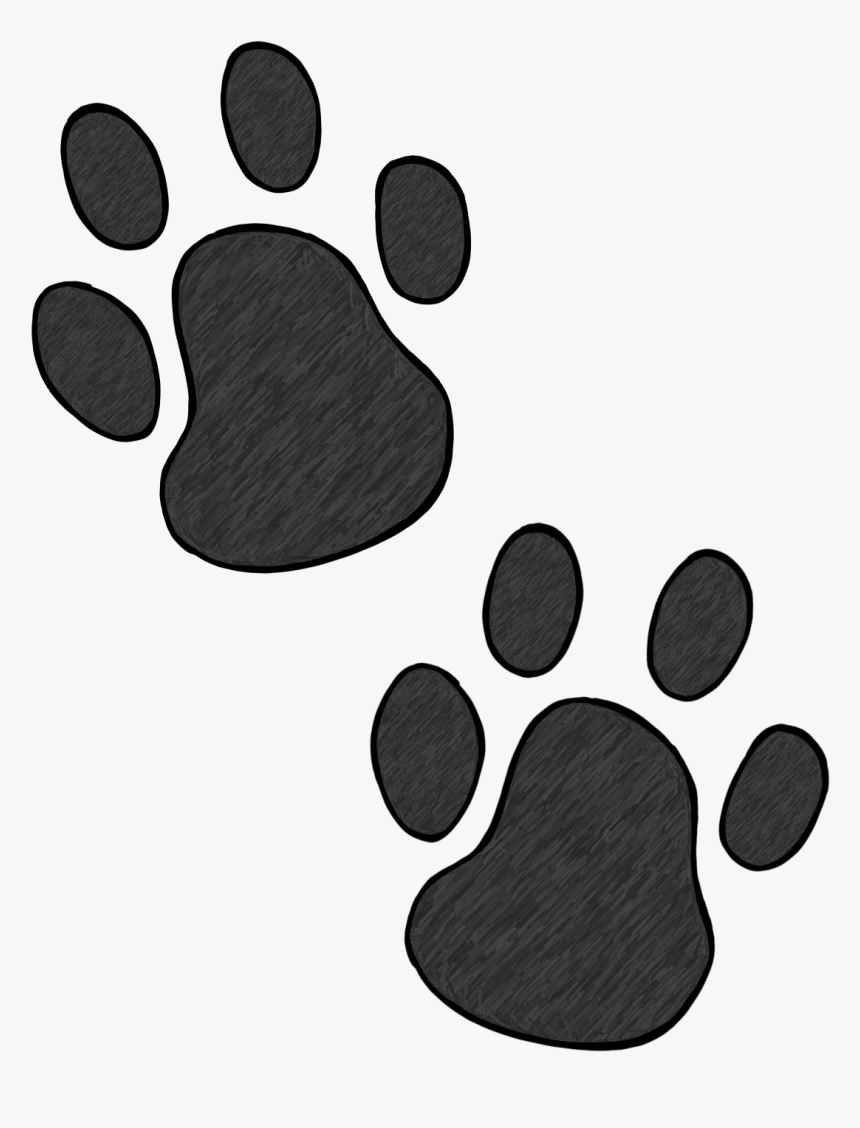 Image Paw Print Clip Art - Dog Paw Doodle Png, Transparent Png, Free Download