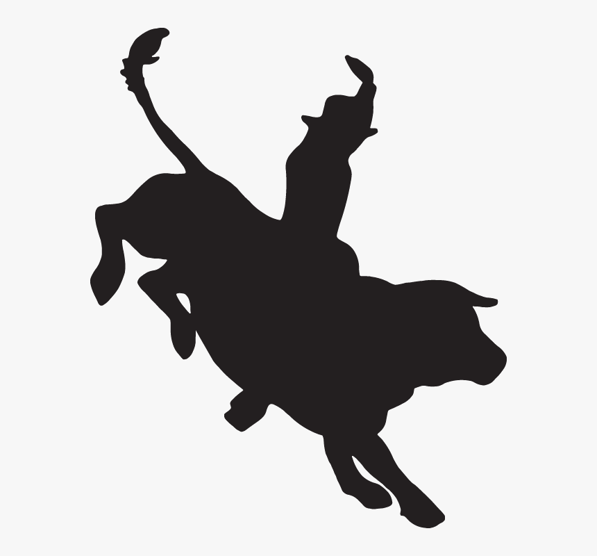 Transparent Wrestlers Clipart - Bull Rider Silhouette Png, Png Download, Free Download
