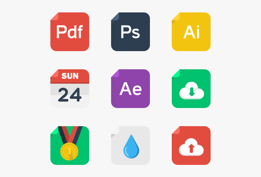 Squaricons - Pdf Icon 24 X 24, HD Png Download, Free Download