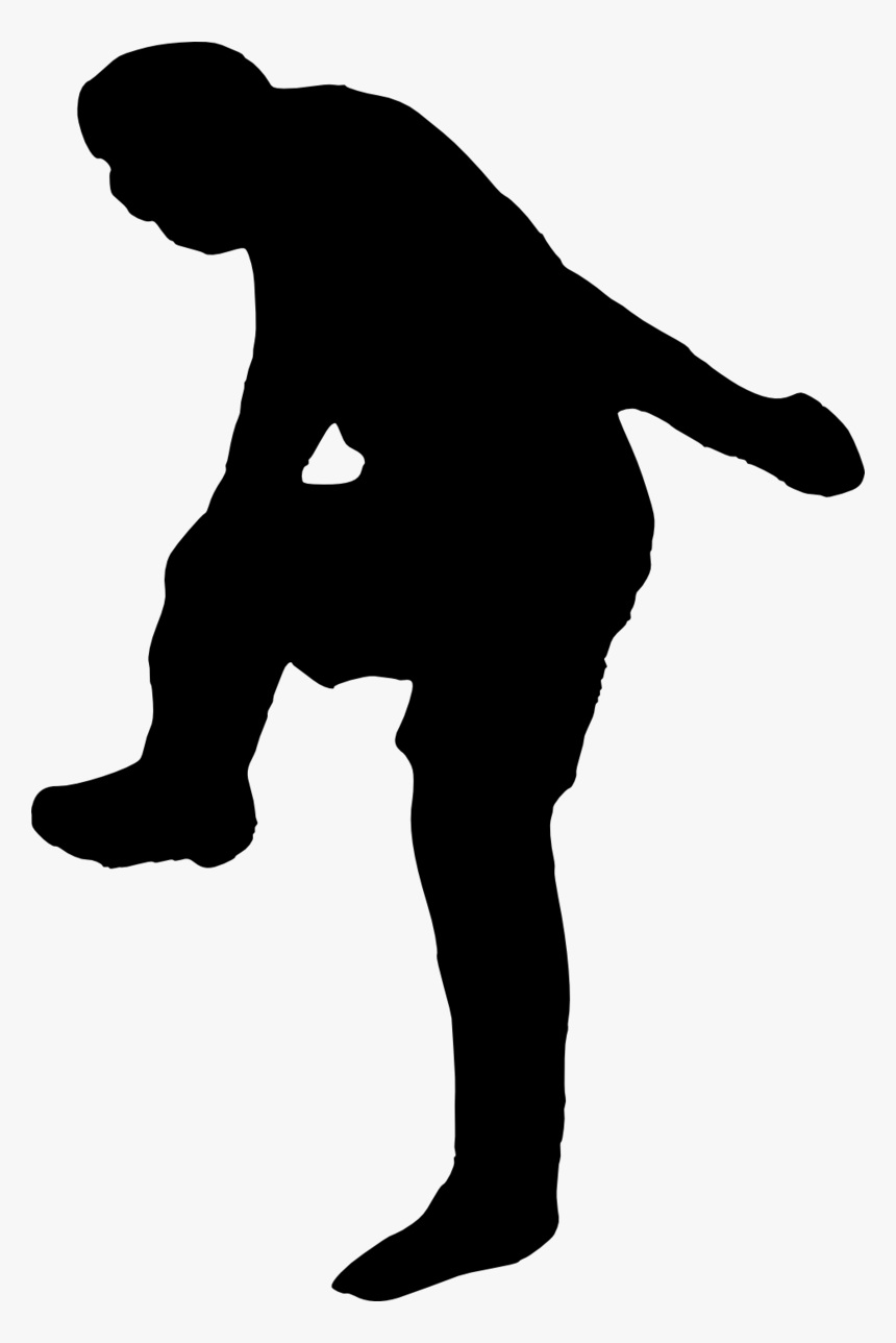 Football Player Silhouette - Big Lebowski The Dude Silhouette Png, Transparent Png, Free Download
