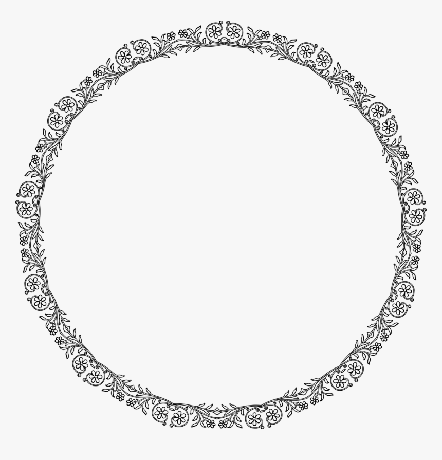 Circle Clipart Decorative - Decorative Circle Line Png, Transparent Png, Free Download