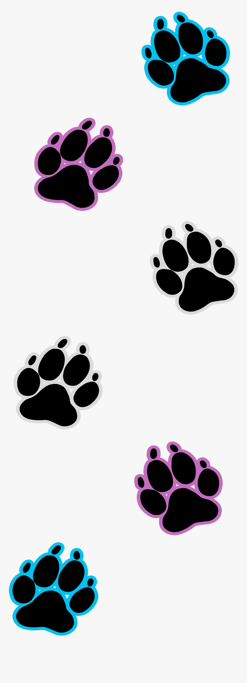 Dog Paw Prints Png - Transparent Background Heart Paw Print, Png Download, Free Download