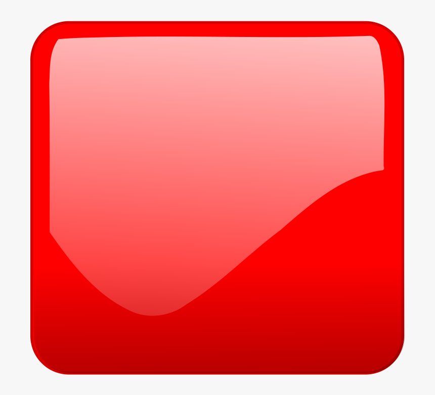 Square Clipart Red Color - Button Png Red, Transparent Png, Free Download