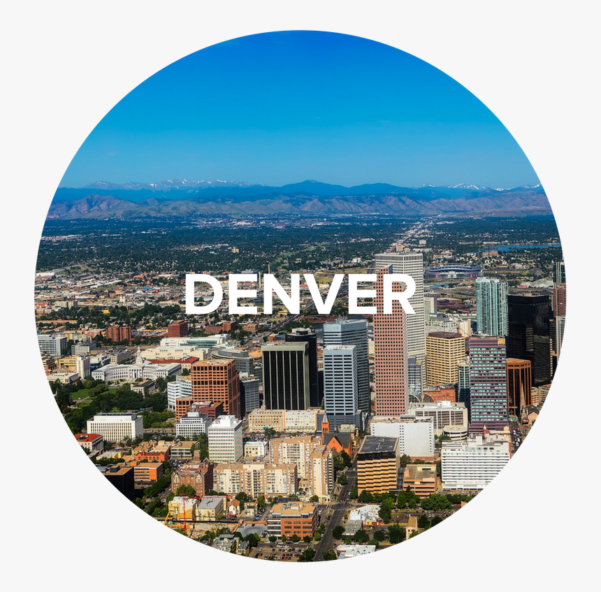 Transparent Denver Skyline Silhouette Png - Downtown Colorado Springs Population, Png Download, Free Download