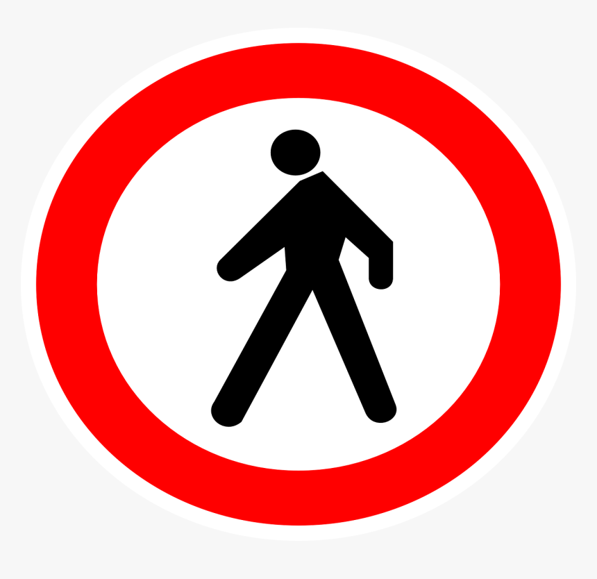 No Entrance Sign Martin Svg Clip Arts - No Pedestrian Access Sign, HD Png Download, Free Download