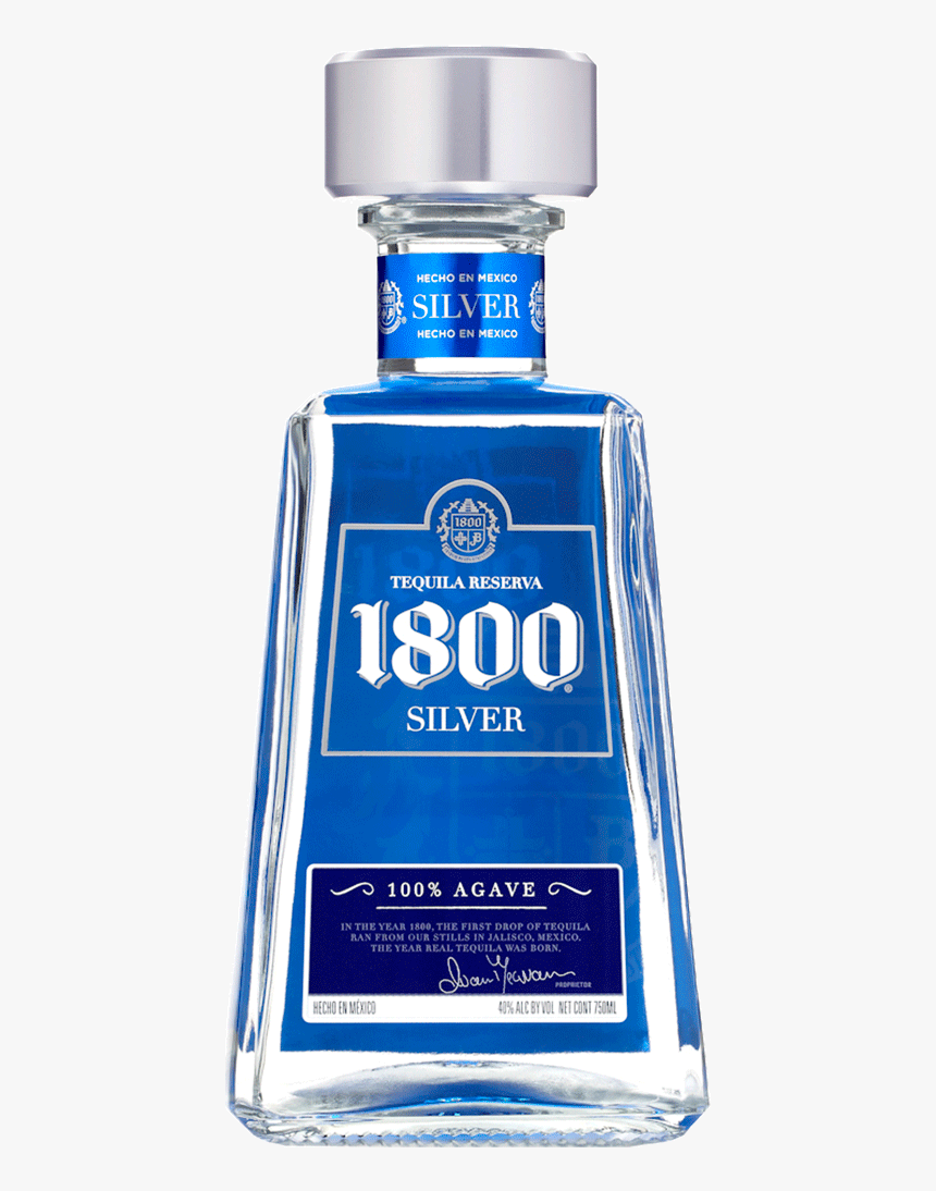 1800 Silver Tequila - 1800 Tequila, HD Png Download, Free Download