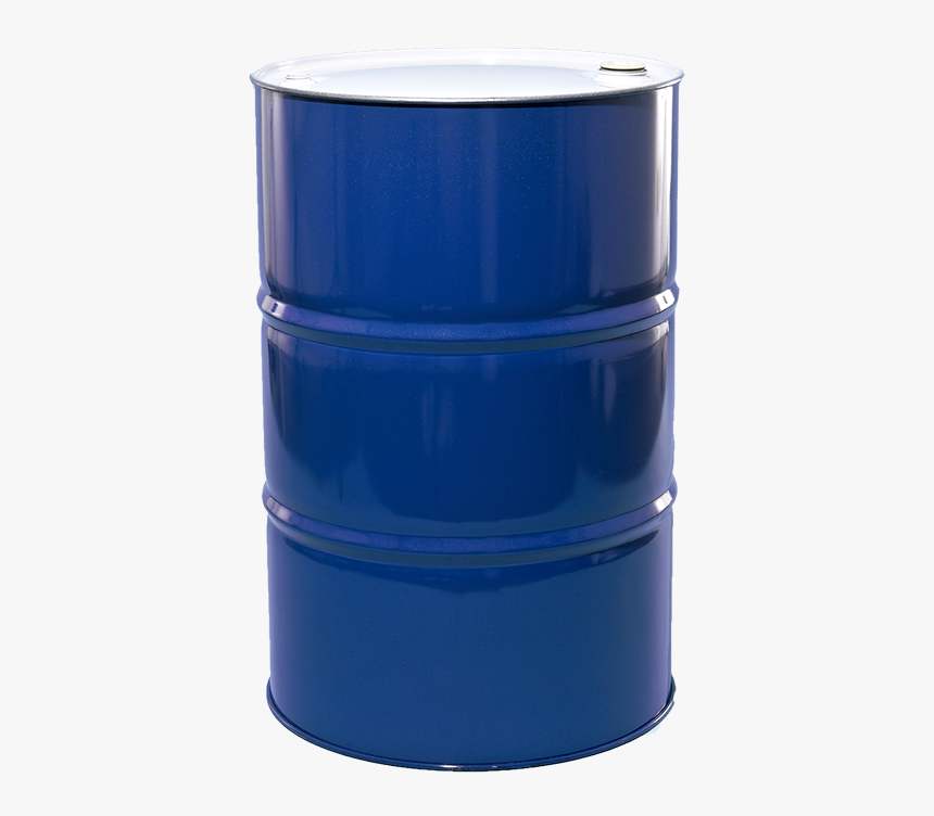 55 Gallon Blue W/white Head Tight Head Lined Steel - Box, HD Png Download, Free Download