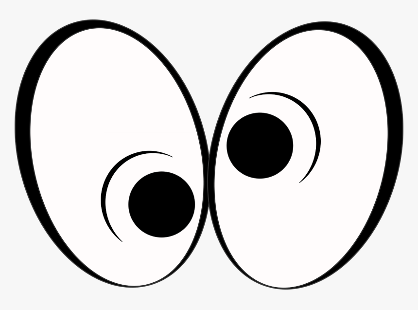 Dibujos Animados, Confundir, Ojo, Loco, Gracioso - Crazy Cartoon Eyes Transparent, HD Png Download, Free Download