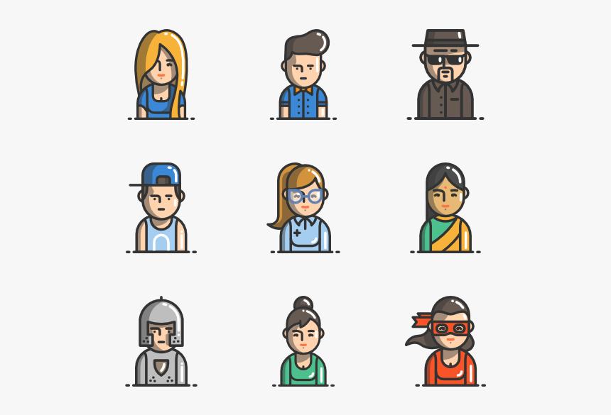 People Avatars - Young People Icon, HD Png Download, Free Download