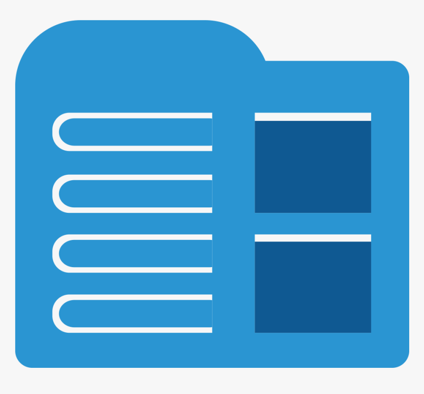 Icon Design Proposal For Simple File Manager 1000px - Cobalt Blue, HD Png Download, Free Download