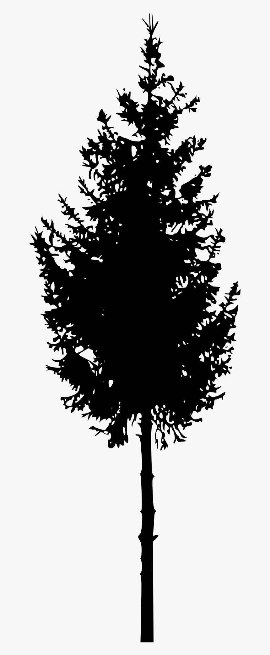 45 Tree Silhouettes Png Transparent Background - Silhouette Tree Png Black, Png Download, Free Download
